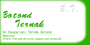 botond ternak business card